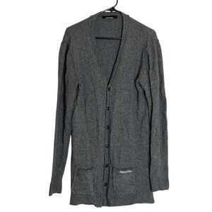 Takeshy Kurosawa Cashmere / Merino Distressed Long Cardigan Italian Men’s L